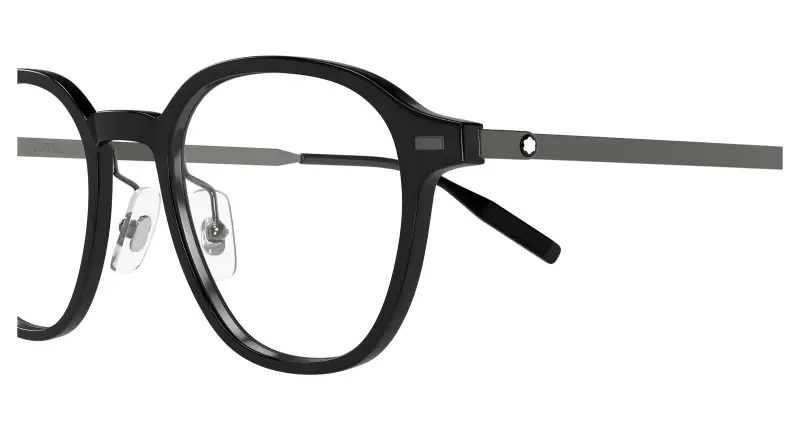 Uomo MB0427O 001 Montature da vista Nero Trasparente Rotonda miniatura 3