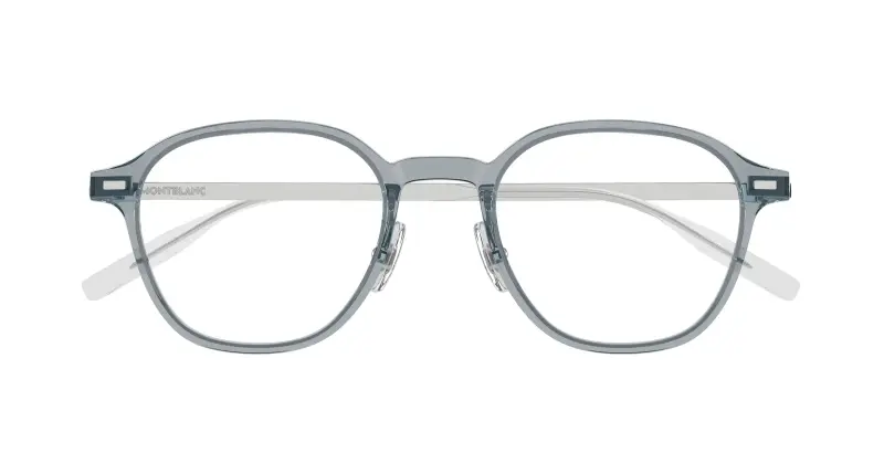 Uomo MB0427O 003 Montature da vista Grigio Trasparente Rotonda miniatura 2