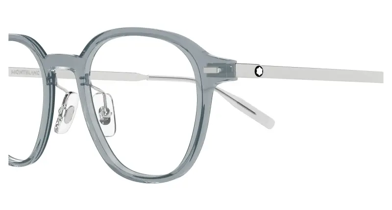 Uomo MB0427O 003 Montature da vista Grigio Trasparente Rotonda miniatura 3