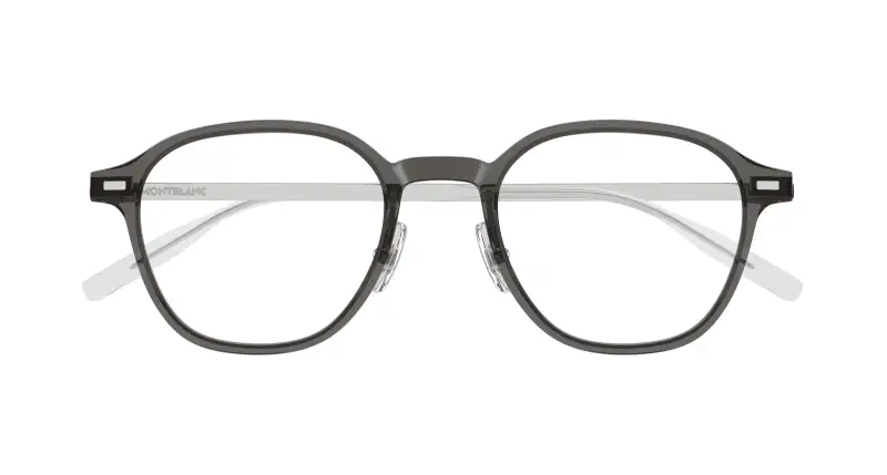 Uomo MB0427O 004 Montature da vista Grigio Trasparente Rotonda miniatura 2