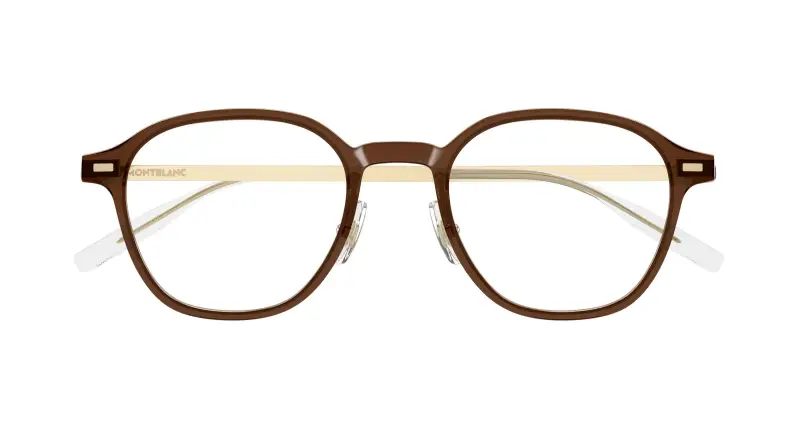 Uomo MB0427O 005 Montature da vista Marrone Trasparente Rotonda miniatura 2