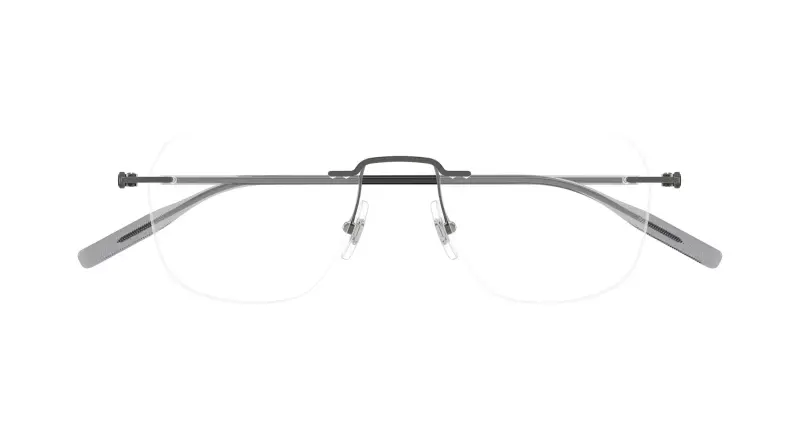 Uomo MB0430O 001 Montature da vista Metallo Rutenio Trasparente Rotonda miniatura 2