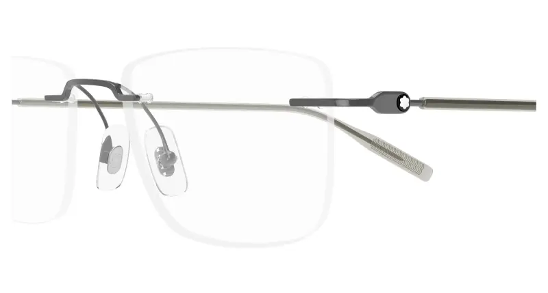 Uomo MB0431O 001 Montature da vista Metallo Rutenio Trasparente Squadrata miniatura 3