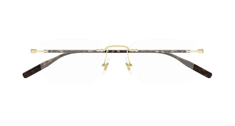 Uomo MB0431O 003 Montature da vista Metallo Oro Trasparente Squadrata miniatura 2