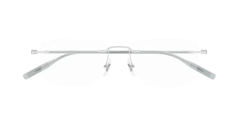 Uomo MB0431O 004 Montature da vista Metallo Argento Trasparente Squadrata miniatura 2