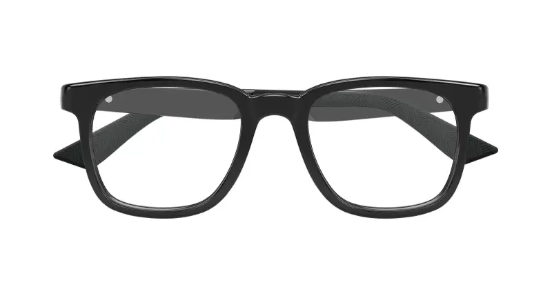 Uomo MB0433O 001 Montature da vista Iniettato Nero Trasparente Squadrata miniatura 2