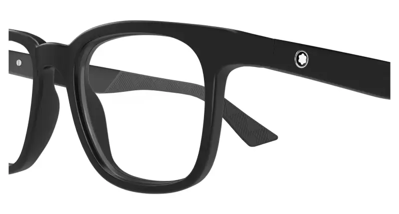 Uomo MB0433O 002 Montature da vista Iniettato Nero Trasparente Squadrata miniatura 3