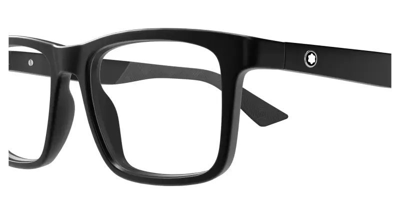 Uomo MB0434O 002 Montature da vista Iniettato Nero Trasparente Squadrata miniatura 3