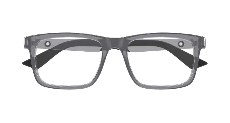 Uomo MB0434O 003 Montature da vista Iniettato Grigio Trasparente Squadrata miniatura 2