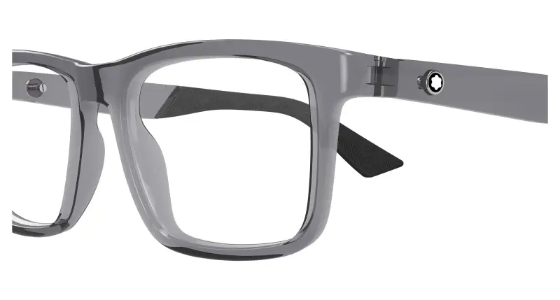 Uomo MB0434O 003 Montature da vista Iniettato Grigio Trasparente Squadrata miniatura 3