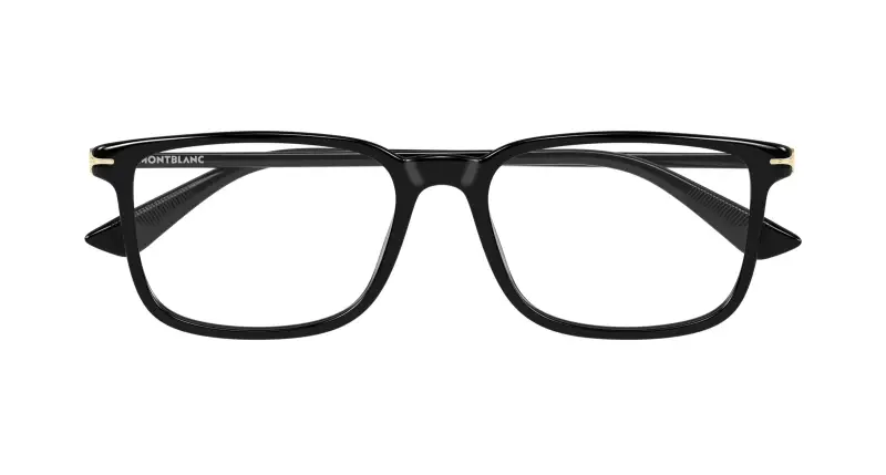 Uomo MB0437O 006 Montature da vista Acetato Nero Trasparente Squadrata miniatura 2