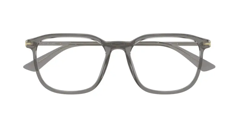 Uomo MB0438O 003 Montature da vista Acetato Grigio Trasparente Squadrata miniatura 2