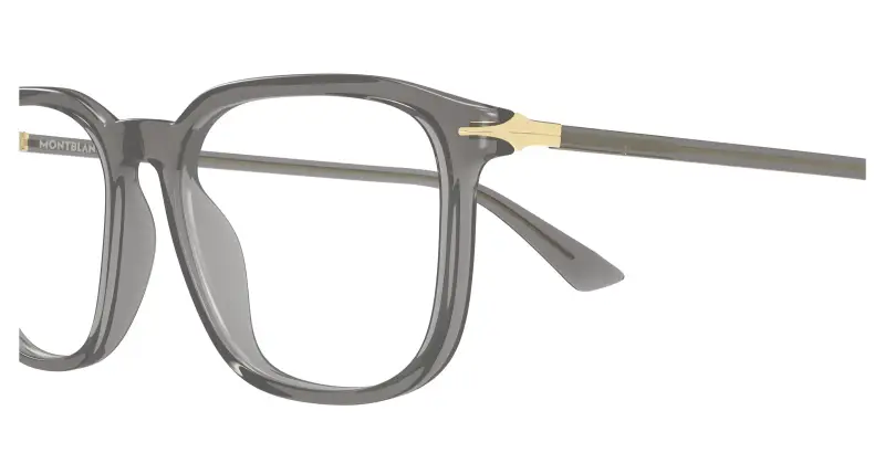 Uomo MB0438O 003 Montature da vista Acetato Grigio Trasparente Squadrata miniatura 3