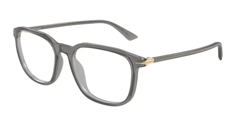 Uomo MB0438O 003 Montature da vista Acetato Grigio Trasparente Squadrata