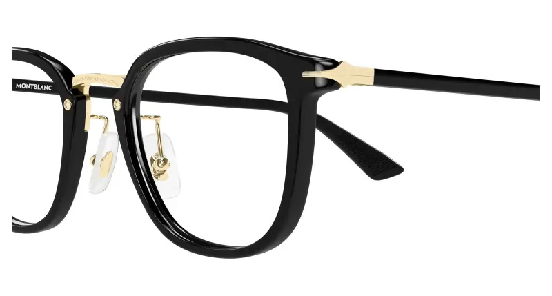 Uomo MB0440OA 001 Montature da vista Acetato Nero Trasparente Rotonda miniatura 3