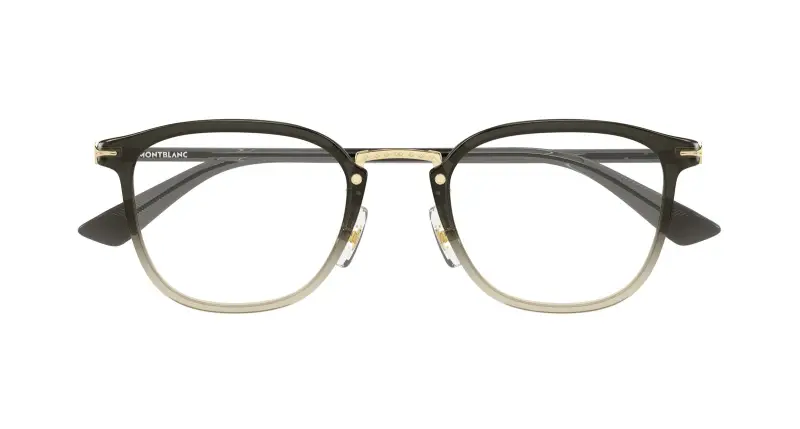 Uomo MB0440OA 005 Montature da vista Acetato Grigio Trasparente Rotonda miniatura 2