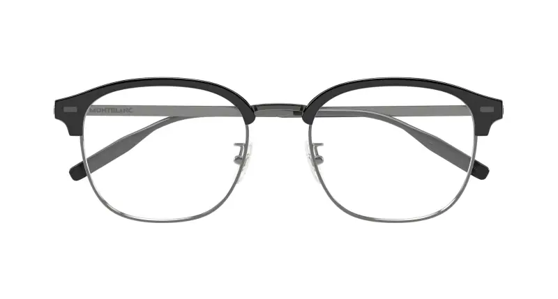 Uomo MB0446OA 001 Montature da vista Titanio Rutenio Trasparente Rotonda miniatura 2