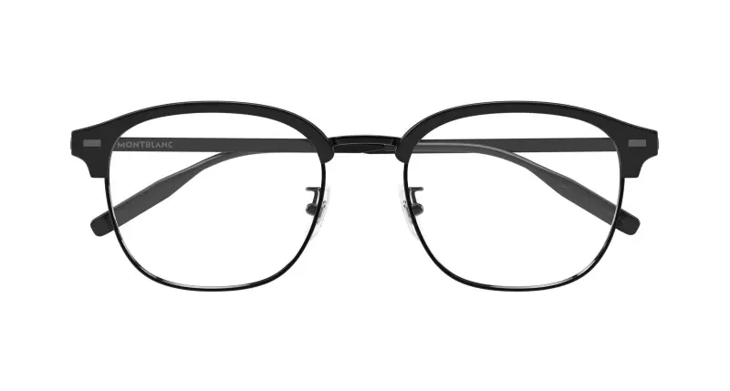 Uomo MB0446OA 002 Montature da vista Titanio Nero Trasparente Rotonda miniatura 2