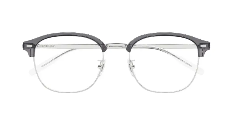 Uomo MB0446OA 003 Montature da vista Titanio Argento Trasparente Rotonda miniatura 2