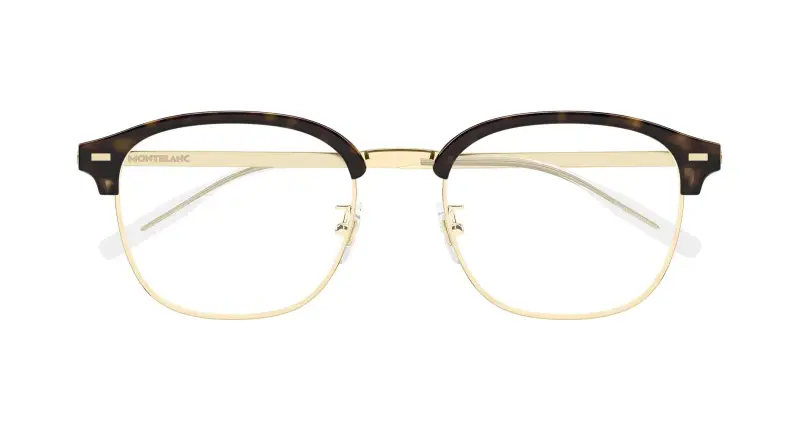 Uomo MB0446OA 004 Montature da vista Titanio Oro Trasparente Rotonda miniatura 2