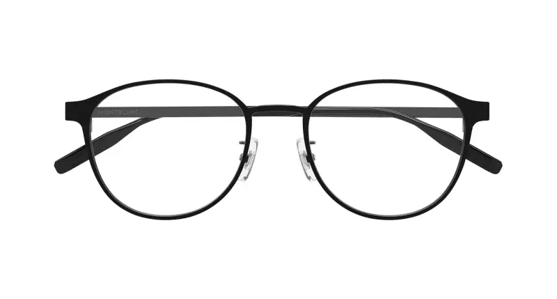 Uomo MB0447OA 001 Montature da vista Titanio Nero Trasparente Rotonda miniatura 2