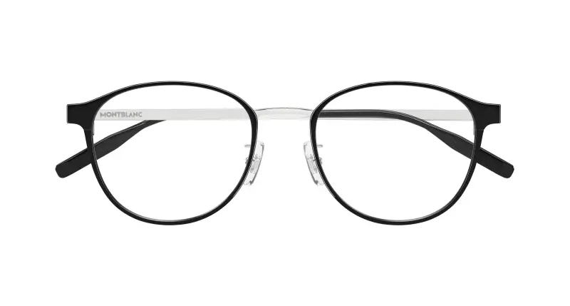 Uomo MB0447OA 005 Montature da vista Titanio Nero Trasparente Rotonda miniatura 2