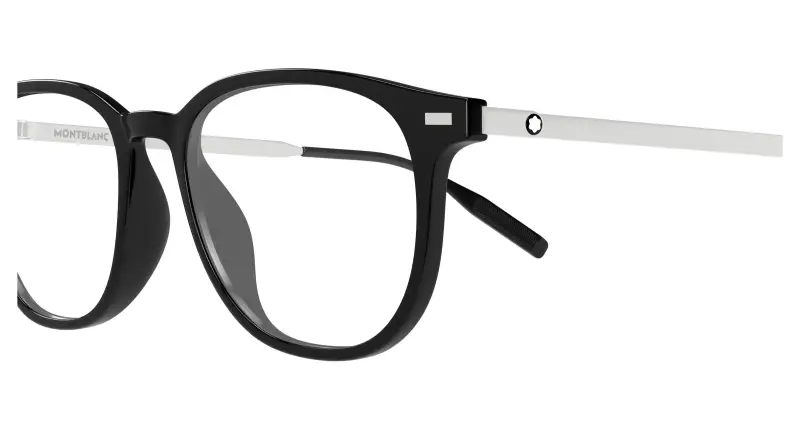 Uomo MB0448OA 002 Montature da vista Iniettato Nero Trasparente Rotonda miniatura 3