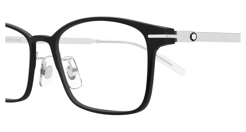 Uomo MB0449OJ 002 Montature da vista Nero Trasparente Squadrata miniatura 3