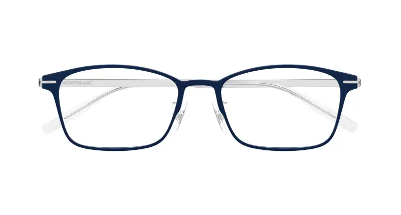 Uomo MB0449OJ 003 Montature da vista Blu Trasparente Squadrata miniatura 2
