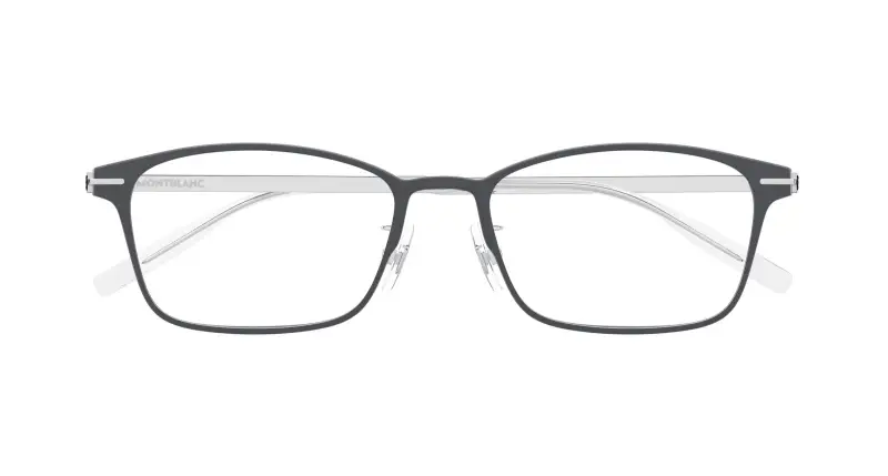 Uomo MB0449OJ 004 Montature da vista Grigio Trasparente Squadrata miniatura 2