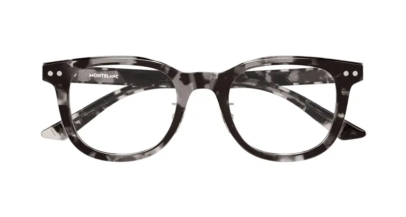 Uomo MB0450OJ 006 Montature da vista Acetato Nero Trasparente Rotonda miniatura 2