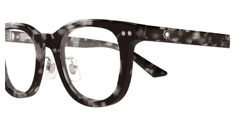 Uomo MB0450OJ 006 Montature da vista Acetato Nero Trasparente Rotonda miniatura 3