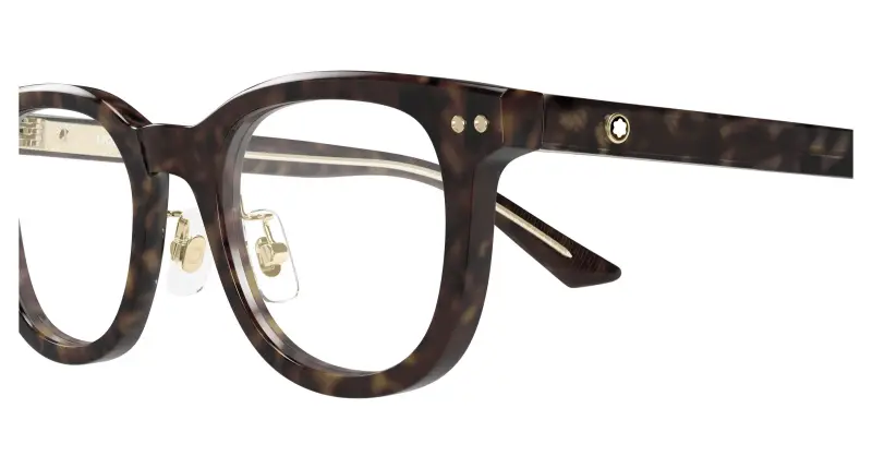 Uomo MB0450OJ 007 Montature da vista Acetato Havana Trasparente Rotonda miniatura 3