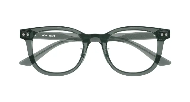 Uomo MB0450OJ 008 Montature da vista Acetato Grigio Trasparente Rotonda miniatura 2