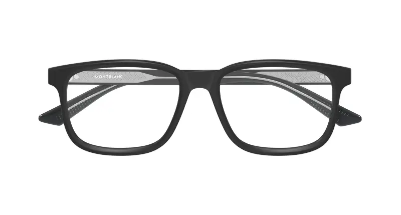 Uomo MB0452O 002 Montature da vista Acetato Nero Trasparente Squadrata miniatura 2