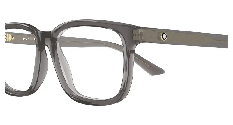 Uomo MB0452O 004 Montature da vista Acetato Grigio Trasparente Squadrata miniatura 3