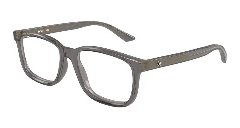 Uomo MB0452O 004 Montature da vista Acetato Grigio Trasparente Squadrata