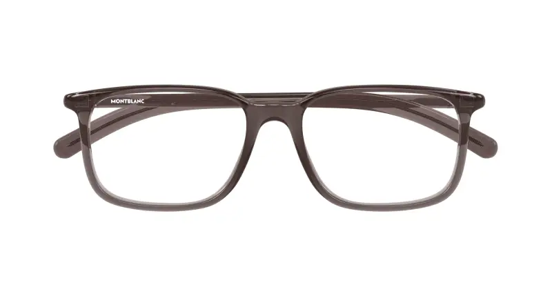 Uomo Montblanc MB0328O 006 Montature da vista Acetato Marrone Trasparente Squadrata miniatura 2