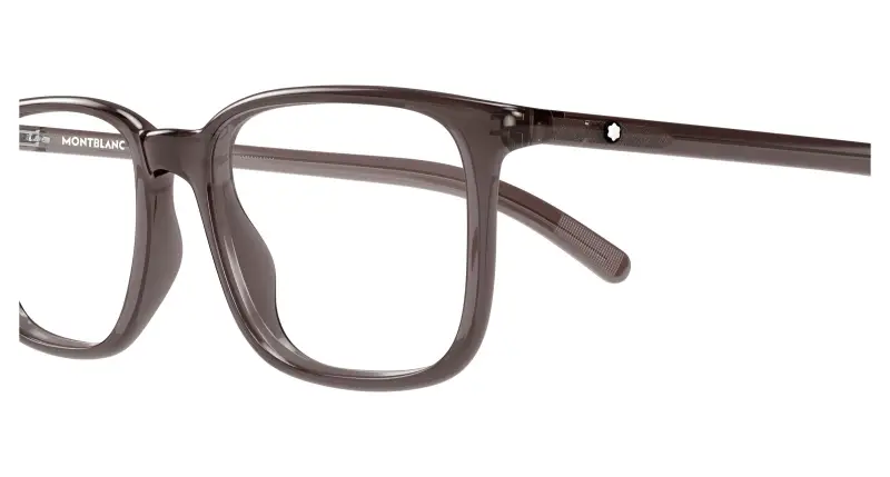 Uomo Montblanc MB0328O 006 Montature da vista Acetato Marrone Trasparente Squadrata miniatura 3