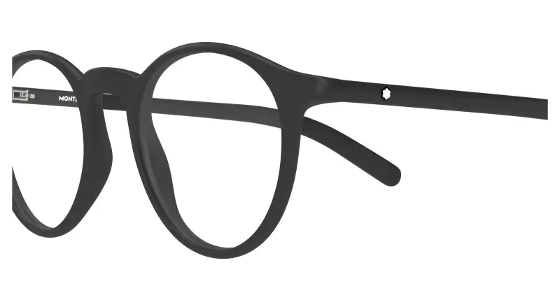 Uomo Montblanc MB0329O 005 Montature da vista Acetato Nero Trasparente Rotonda miniatura 3