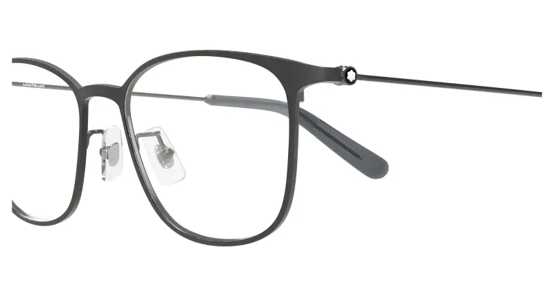 Uomo Montblanc MB0463OL 002 Montature da vista Metallo Rutenio Trasparente Squadrata miniatura 3