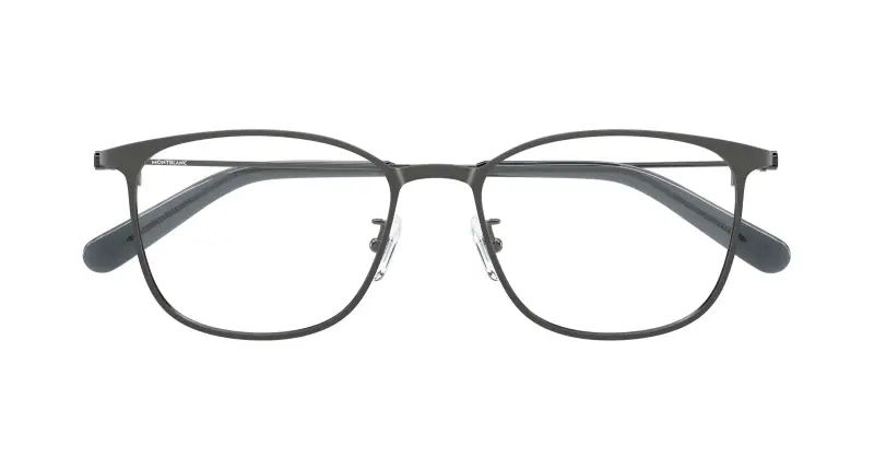 Uomo Montblanc MB0463OL 006 Montature da vista Metallo Rutenio Trasparente Squadrata miniatura 2