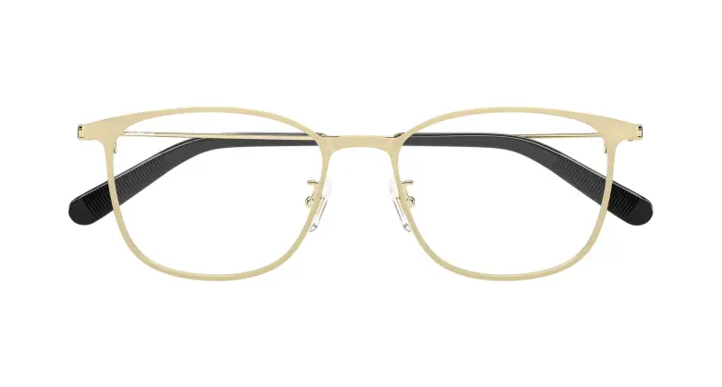 Uomo Montblanc MB0463OL 008 Montature da vista Metallo Oro Trasparente Squadrata miniatura 2