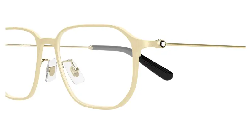 Uomo Montblanc MB0465OA 004 Montature da vista Metallo Oro Trasparente Geometrica miniatura 3