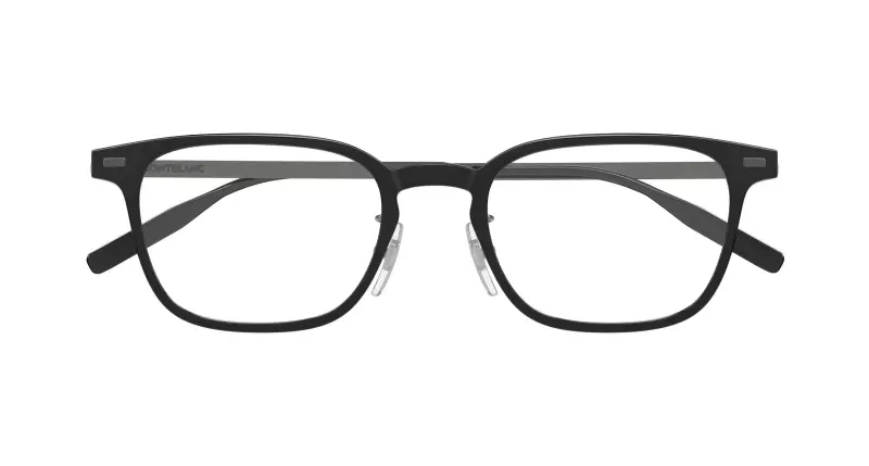 Uomo Montblanc MB0467OL 007 Montature da vista Iniettato Nero Trasparente Squadrata miniatura 2