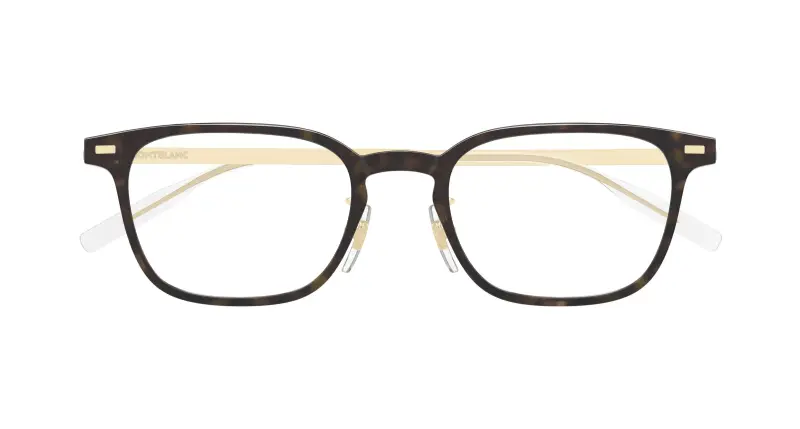 Uomo Montblanc MB0467OL 015 Montature da vista Iniettato Havana Trasparente Squadrata miniatura 2