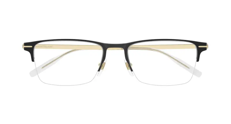 Uomo Montblanc MB0468O 006 Montature da vista Nero Trasparente Squadrata miniatura 2