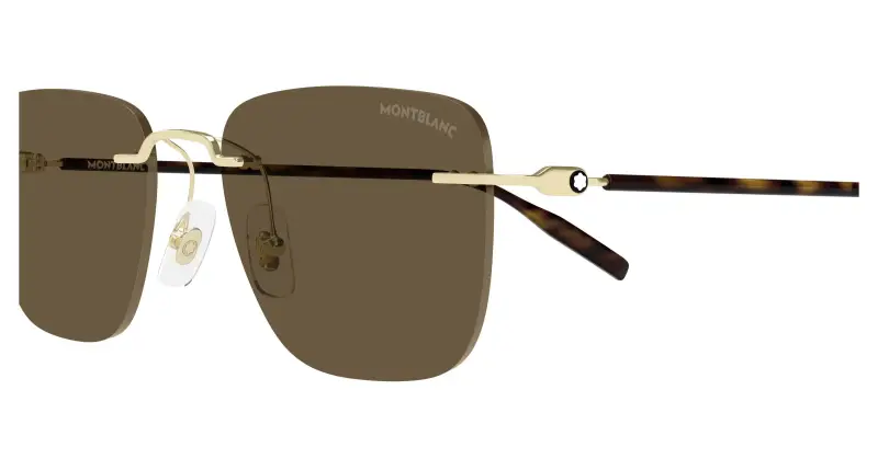 Montblanc Occhiali da sole Uomo Marrone 4305961 miniatura 3