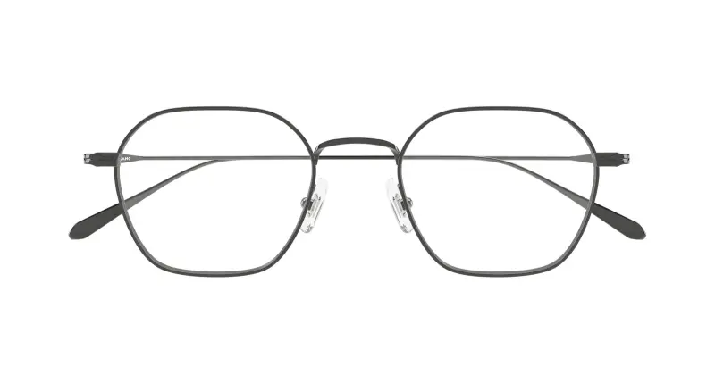 Uomo Montblanc MB0472O 003 Montature da vista Metallo Rutenio Trasparente Geometrica miniatura 2