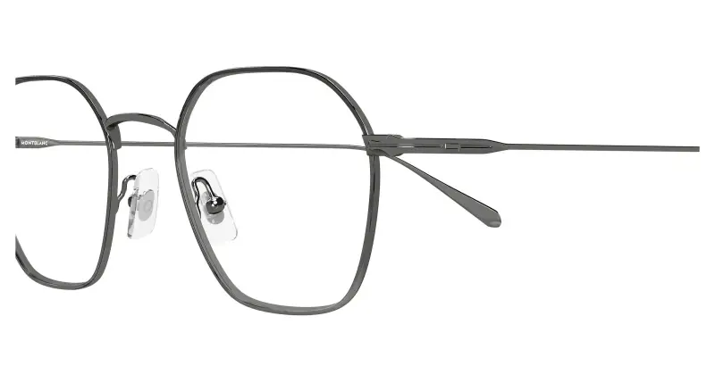 Uomo Montblanc MB0472O 003 Montature da vista Metallo Rutenio Trasparente Geometrica miniatura 3